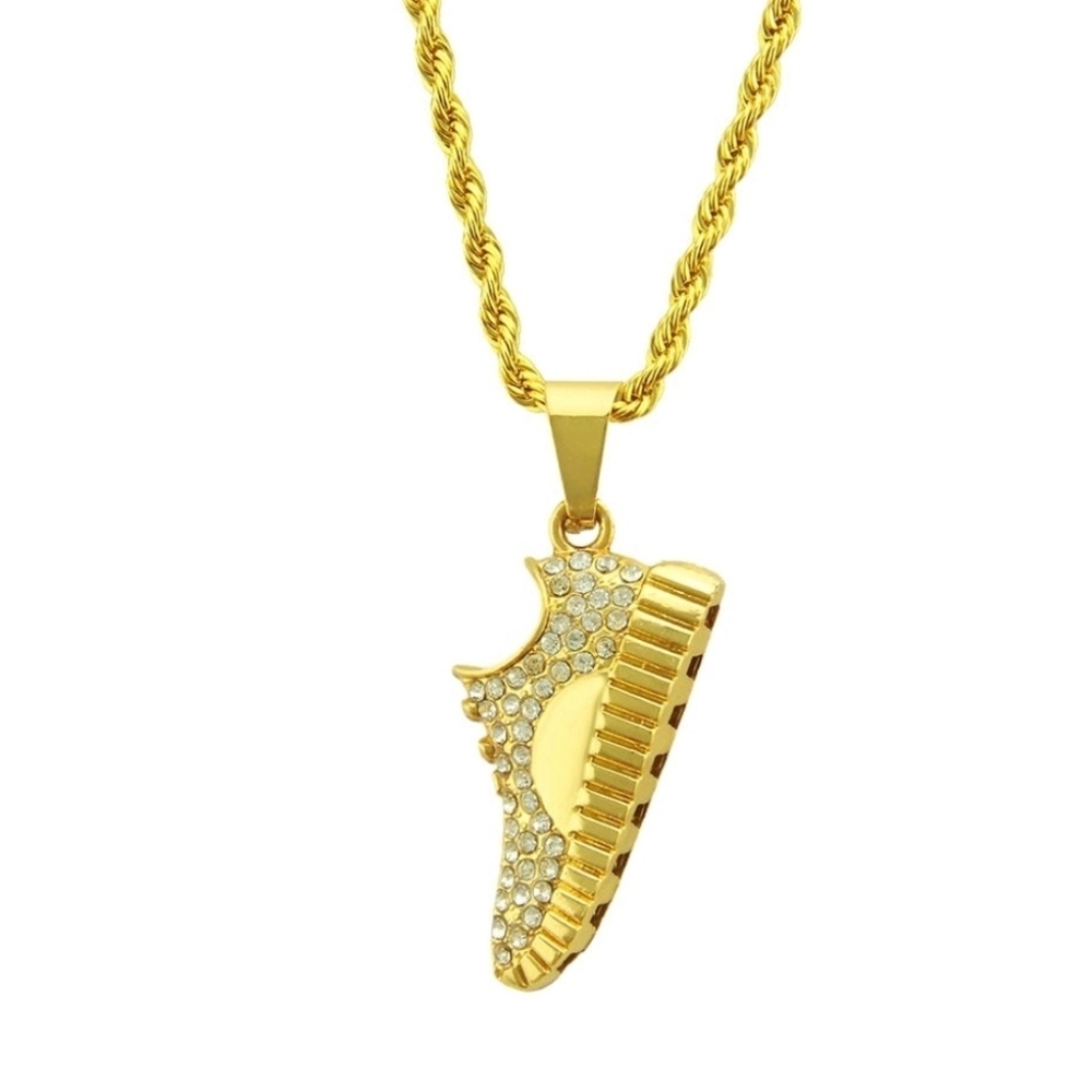 Iced out Shoe Pendant